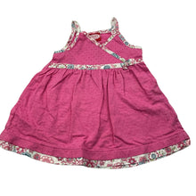 Load image into Gallery viewer, Girls Candy Stripes, cotton summer dress, GUC, size 0, L: 39cm