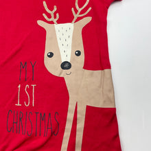 Load image into Gallery viewer, unisex Baby Berry, red cotton Christmas romper, EUC, size 00,  