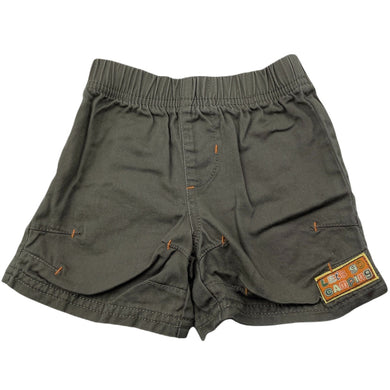 Boys Dymples, brown cotton shorts, elasticated, EUC, size 000,  