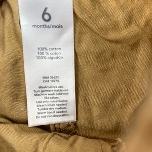Boys Carters, lightweight cotton pants, elasticated, EUC, size 6 months,  