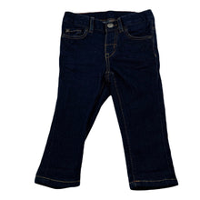 Load image into Gallery viewer, Girls H&amp;M, slim fit stretch denim jeans, adjustable, EUC, size 0,  