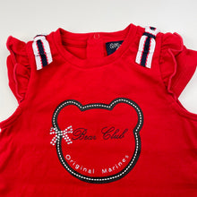 Load image into Gallery viewer, Girls Original Marines, red stretchy t-shirt / top, EUC, size 00,  