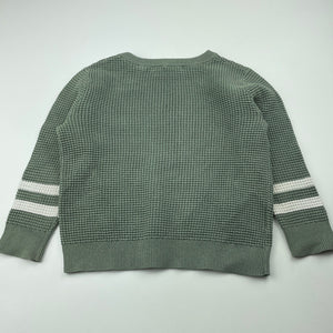 Boys Country Road, knitted waffle cotton sweater / jumper, wash fade, FUC, size 4,  