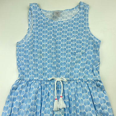 Girls Target, cotton summer hi-lo dress, light mark on front, FUC, size 9, L: 68cm at front