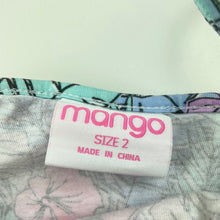 Load image into Gallery viewer, Girls Mango, cotton summer dress, flamingos, GUC, size 2, L: 44cm