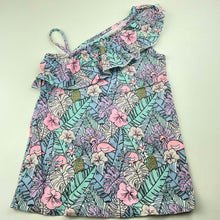 Load image into Gallery viewer, Girls Mango, cotton summer dress, flamingos, GUC, size 2, L: 44cm