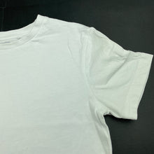 Load image into Gallery viewer, Boys Next, white cotton t-shirt / top, marks on front, FUC, size 9,  