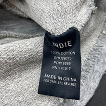 Load image into Gallery viewer, Boys Indie, grey &amp; white cotton hoodie sweater, GUC, size 1,  