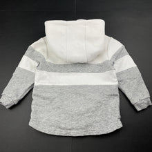 Load image into Gallery viewer, Boys Indie, grey &amp; white cotton hoodie sweater, GUC, size 1,  