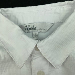 Boys Bebe by Minihaha, lightweight cotton long sleeve shirt, EUC, size 0,  