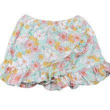Load image into Gallery viewer, Girls Target, floral viscose/linen skirt, elasticated, L: 31cm, GUC, size 7,  