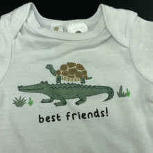 Load image into Gallery viewer, Boys Dymples, cotton bodysuit / romper, crocodile, EUC, size 000,  