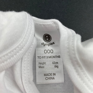 Boys Dymples, cotton bodysuit / romper, crocodile, EUC, size 000,  