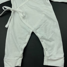 Load image into Gallery viewer, Girls white, cross-over romper, wings, FUC, size 0,  