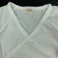 Load image into Gallery viewer, Girls white, cross-over romper, wings, FUC, size 0,  