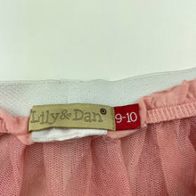 Load image into Gallery viewer, Girls Lily &amp; Dan, pink &amp; silver tulle skirt, elasticated, L: 37cm, GUC, size 9-10,  