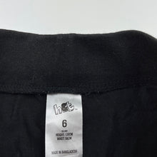 Load image into Gallery viewer, Girls H&amp;T, black cotton skirt, elasticated, GUC, size 6,  