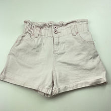 Load image into Gallery viewer, Girls Seed, pink stretch cotton shorts, elasticated, light mark on front, FUC, size 9,  