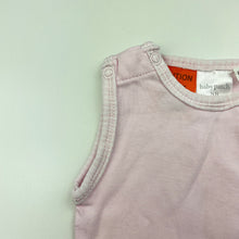 Load image into Gallery viewer, Girls Baby Patch, pink cotton singletsuit / romper, EUC, size 0000,  