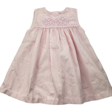 Load image into Gallery viewer, Girls Halo Baby, vintage embroidered lightweight dress, EUC, size 0, L: 38cm