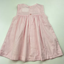 Load image into Gallery viewer, Girls Halo Baby, vintage embroidered lightweight dress, EUC, size 0, L: 38cm