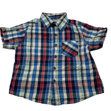 Boys H&T, lightweight cotton short sleeve shirt, FUC, size 2,  