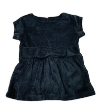 Load image into Gallery viewer, Girls Carters, dark grey velour top, EUC, size 000,  