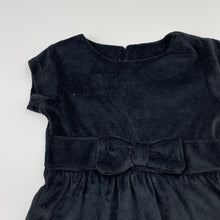 Load image into Gallery viewer, Girls Carters, dark grey velour top, EUC, size 000,  