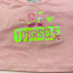 Girls Elite Action Sports, pink mesh top, GUC, size 3,  