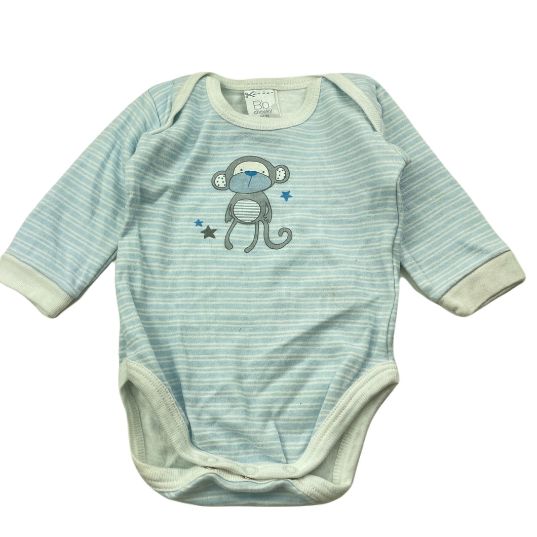 unisex Bb Cheeky, cotton bodysuit / romper, FUC, size 000,  