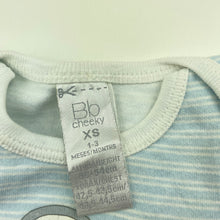 Load image into Gallery viewer, unisex Bb Cheeky, cotton bodysuit / romper, FUC, size 000,  