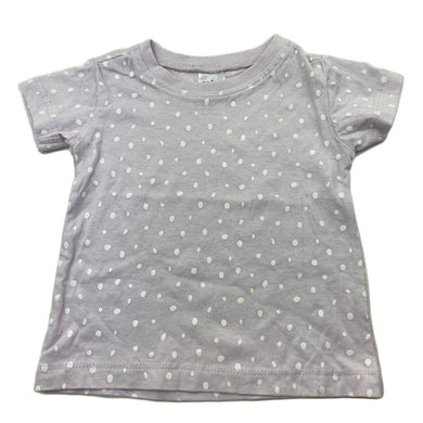 Girls Anko, lilac cotton t-shirt / top, EUC, size 00,  