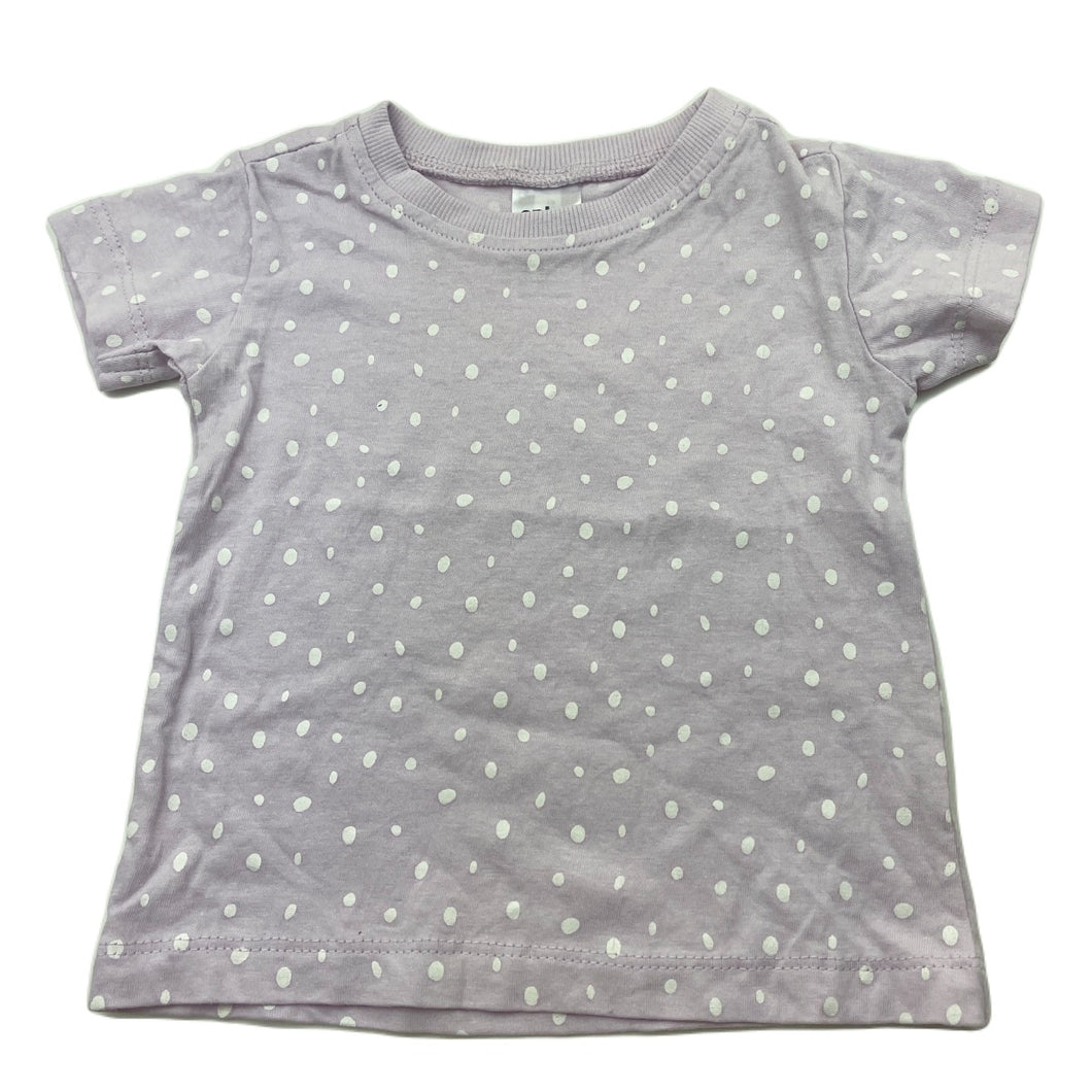 Girls Anko, lilac cotton t-shirt / top, EUC, size 00,  