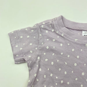 Girls Anko, lilac cotton t-shirt / top, EUC, size 00,  