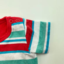 Load image into Gallery viewer, Boys Bb Cheeky, striped cotton romper, EUC, size 000,  