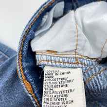 Load image into Gallery viewer, unisex Breakers, distressed stretch denim jeans, adjustable, Inside leg: 26cm, GUC, size 0,  