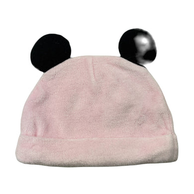 Girls Disney, cotton lined velour hat, EUC, size 00,  