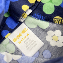 Load image into Gallery viewer, Girls Gymboree, navy floral cotton dress, wash fade, FUC, size 0, L: 41cm