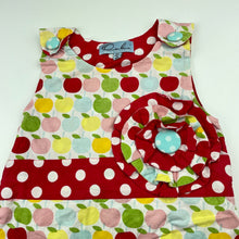 Load image into Gallery viewer, Girls Oobi, colourful lightweight cotton dress, FUC, size 2, L: 45cm
