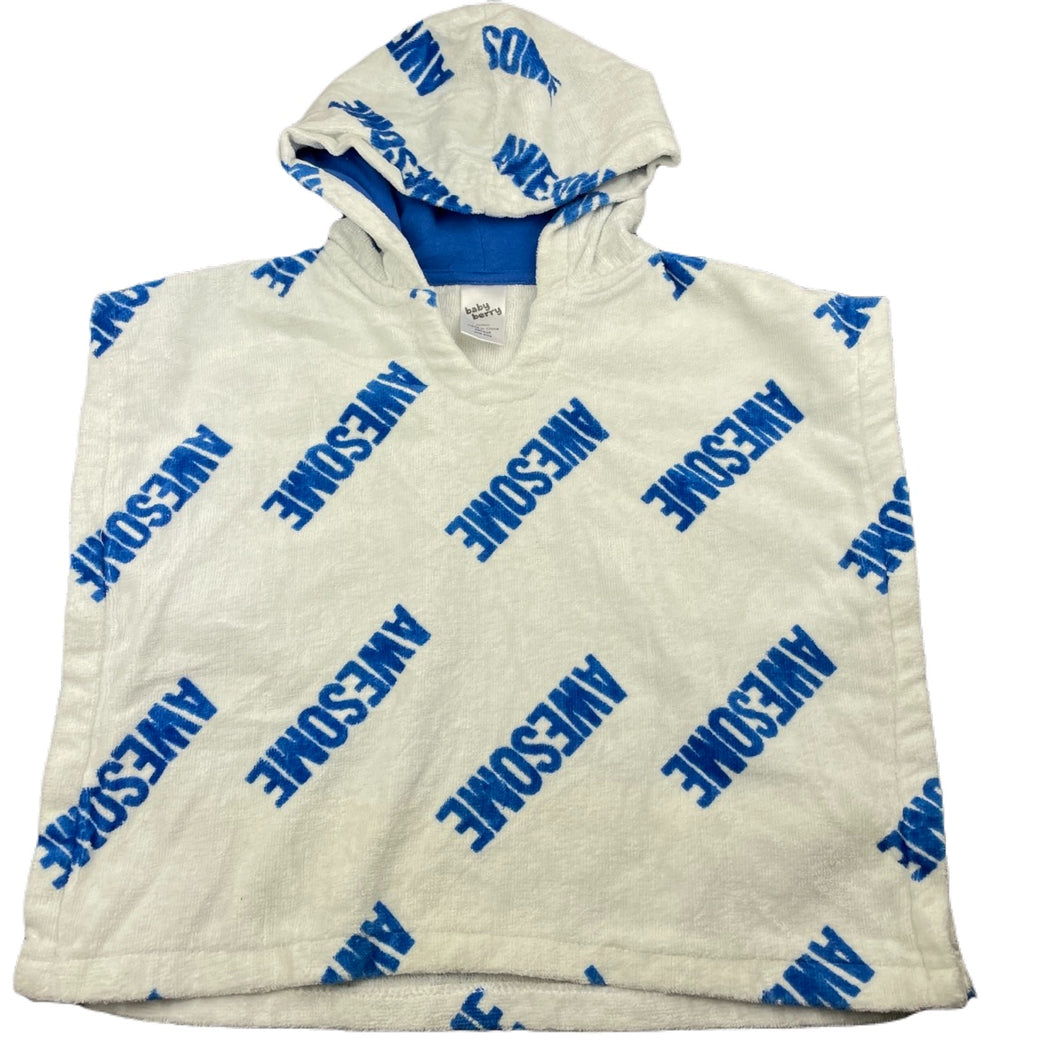 Boys Baby Berry, cotton hooded towel / beach cover, GUC, size 00-0,  