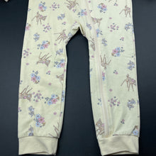 Load image into Gallery viewer, Girls Disney, Bambi zip romper, marks back left sleeve, FUC, size 2,  