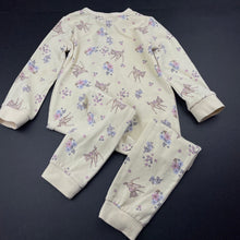 Load image into Gallery viewer, Girls Disney, Bambi zip romper, marks back left sleeve, FUC, size 2,  