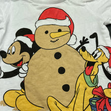 Load image into Gallery viewer, unisex Disney, cotton Christmas t-shirt / top, Mickey Mouse, EUC, size 000,  