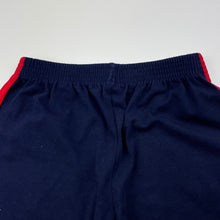 Load image into Gallery viewer, Boys navy, stretchy shorts, elasticated, W: 26cm across unstretched, FUC, size 5-7,  