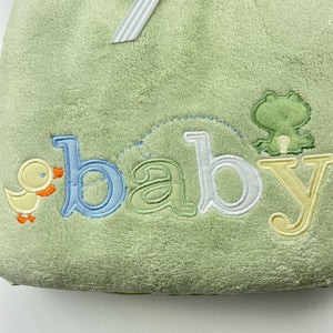 unisex Classic Quilts, embroidered soft fleece baby blanket, 76cm x 102cm, NEW, size 0000-000,  