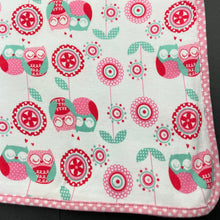 Load image into Gallery viewer, Girls PLUM, cotton blanket / wrap, owls, 96cm x 133cm, GUC, size 0000-000,  
