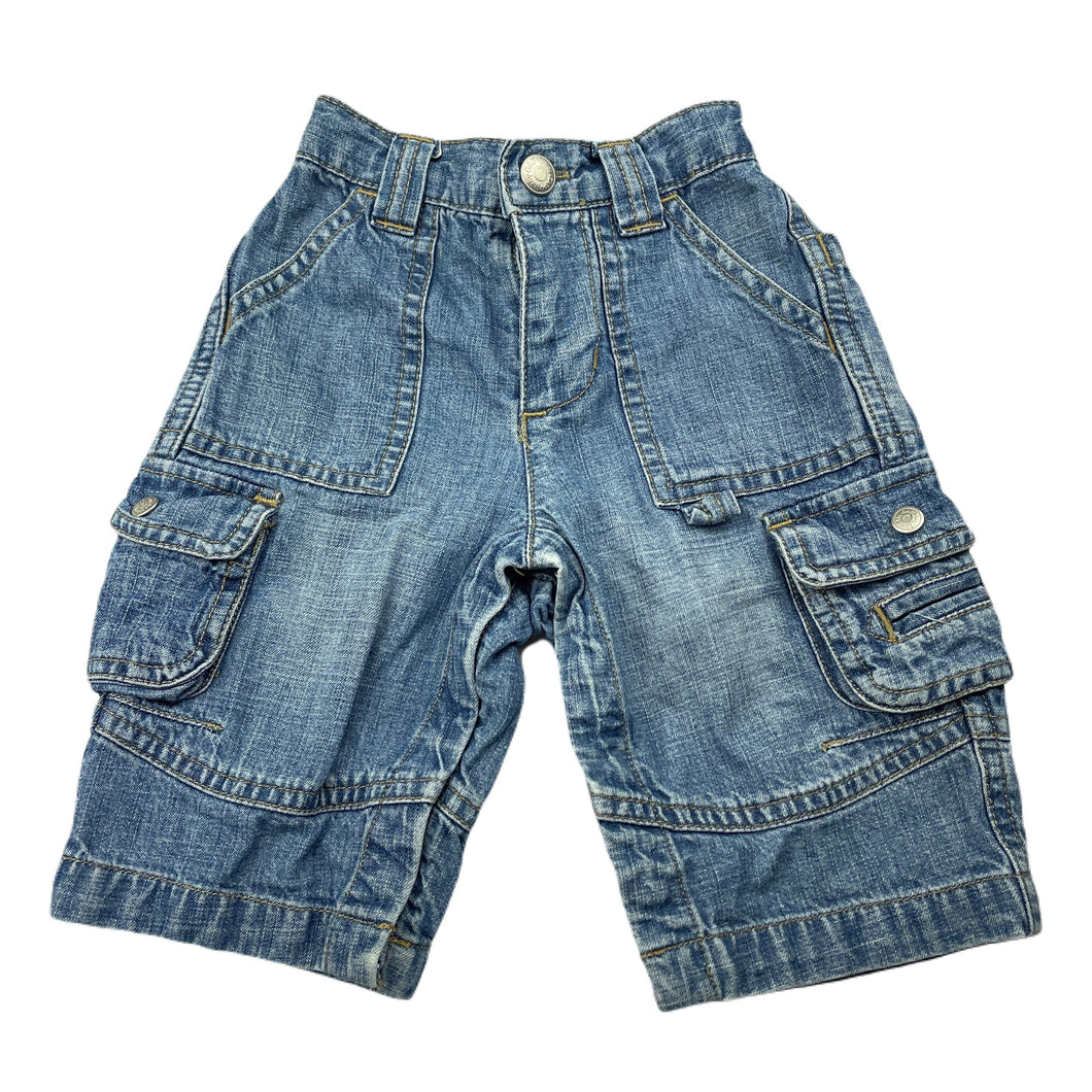 Boys Baby GAP, blue denim long shorts, elasticated, FUC, size 00,  