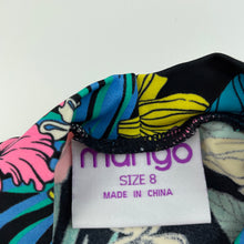 Load image into Gallery viewer, Girls Mango, colourful floral long sleeve rashie / swim top, EUC, size 8,  