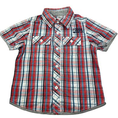 Boys Target, lightweight cotton short sleeve shirt, FUC, size 3,  