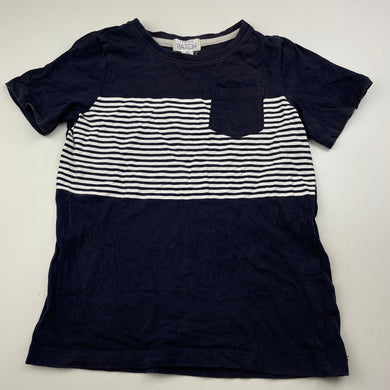 Boys Pumpkin Patch, navy soft cotton t-shirt / top, GUC, size 5,  